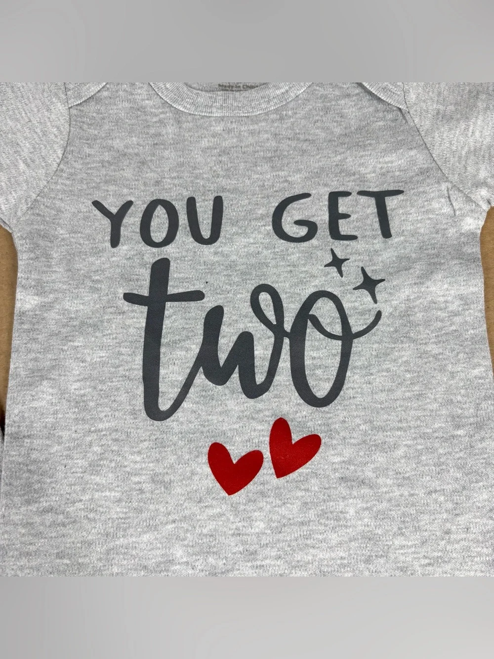 NWOT Twin Baby Onesies Set “Sometimes When You Wish for a Miracle, You Get TWO”